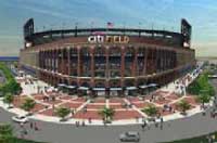 Photo of model of planned New York Mets' Citi Field