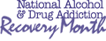 National Alcohol & Drug Addiction Recovery Month