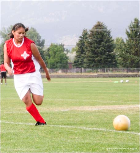 AmeriCorps VISTA project Southwest Youth Services's Native American Soccer Project