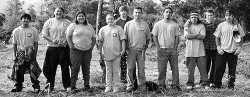 The California-based Hoopa AmeriCorps Tribal Civlian Community Corps program.