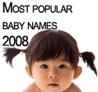 popular baby names 2008