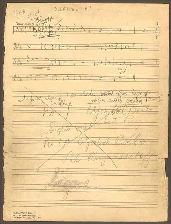 Image 1 of 17, Music from  production of Power (Timpani parts, ov