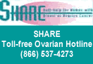 SHARE toll-free Ovarian Hotline