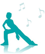 Icon of a person dancing