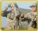 Two soldiers in desert fatigues