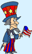 Image a Uncle Sam waving a flag