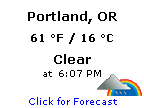 Click for Portland, Oregon Forecast