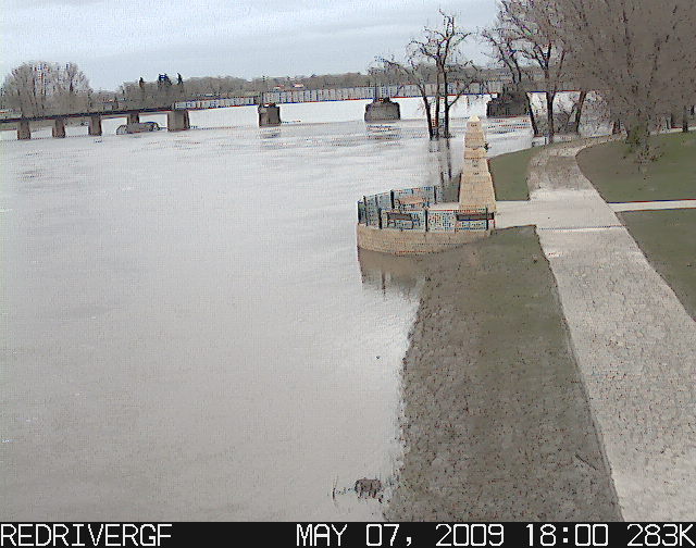 Red River at Sorlie Bridge in Grand Forks