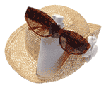 Summer hat and sunglasses