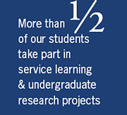 Service learning and undergraduate research