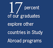 17 percent study abroad