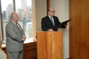 USCIS Director Emilio T. González recognizes Vartan Gregorian as an “Outstanding American by Choice” in New York, NY, June 11, 2007