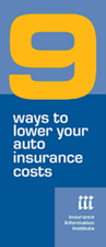 Cover of the publication 9 Ways to Lower Your Auto Insurance Costs