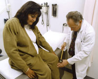 The diagnostic process usually begins with a history and physical examination