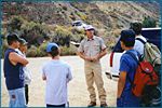 Photo of BLM Ranger talking to students