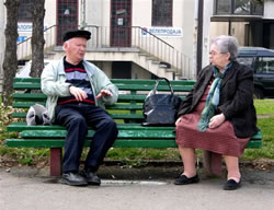 Couple on bench