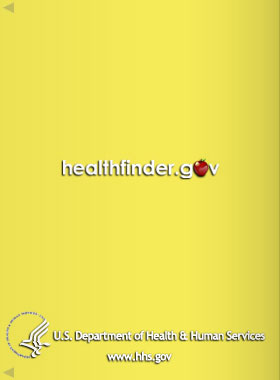 Healthfinder.gov and HHS logos