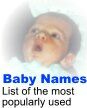 link to popular baby names via a baby picture
