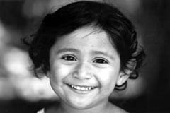 Photo of a two-year old girl from El Salvador