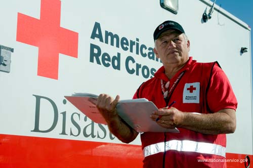 RSVP Disaster Relief Volunteer, Patrick Bos, on April 2, 2008, in Charleston South Carolina. 
