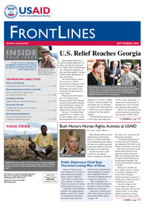 Image: Cover of September  2008 issue of FrontLines - Click on image to download PDF