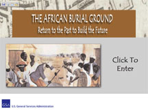African Burial Ground Website image