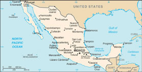 Map of Mexico