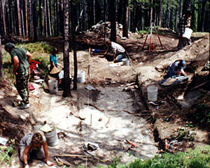 Chinese Sites in Warren Mining District - Archeological dig at Mining Site