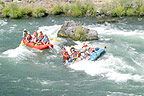 Rafters Along the Lower Deschutes River