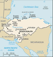 Map of Honduras