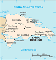 Map of the Dominican Republic