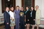 Volunteers with the United Service Organization (USO) Metro were honored with the President’s Volunteer Service Award last Friday during a ceremony in the Indian Treaty Room of the Eisenhower Executive Office Building. 