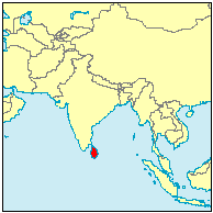 Map of Sri Lanka