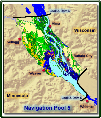 Image of Lock & Dam 5 located near Whitman, Minnesota 