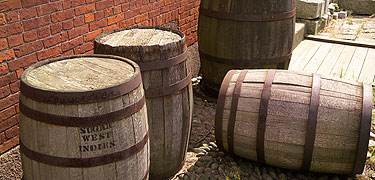 Barrels were the container of choice for shipping and storage in 18th and 19th century America