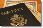 Image of passport & identification