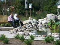 The Wellness Garden encourages persons of all abilities to get active and enjoy the outdoors 