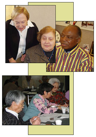 Pictures of Harriet, Gerri, Jim and others.  (Photo of others supplied by NAPCA.)