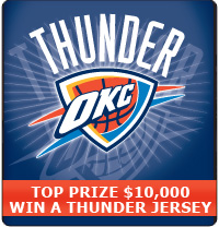 OKC Thunder Scratchers Win a Thunder Jersey