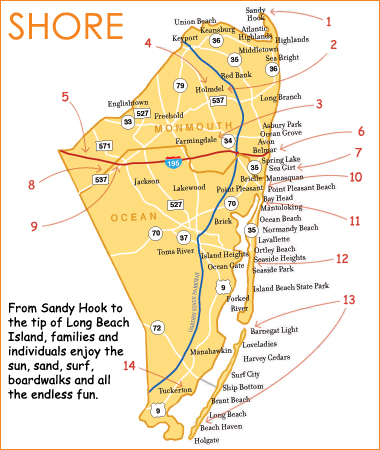 Shore Detail Map