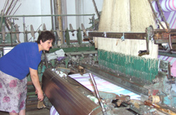 Photo of Albanian towel factory.