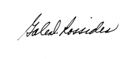 Gale Rossides' signature