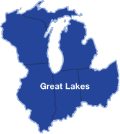 Great Lakes Region Map