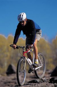 Mountain biker