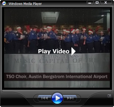 Photo TSO Choir at Texas' Austin-Bergstrom Airport