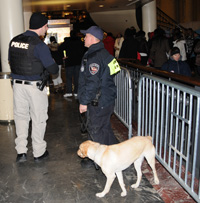Photo of TSA's presence at the Inauguration