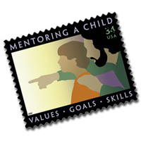 The 2002 34-cent 'Mentoring A Child' stamp