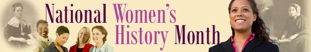 National Women's History Month banner image
