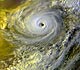 Image of the eye of a hurricane