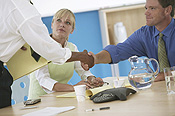 Photo of Business people shaking hands